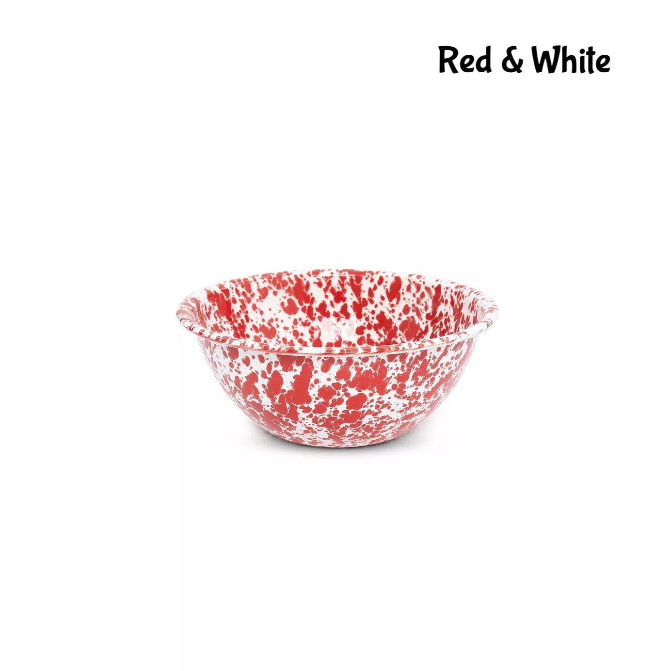 Splatter Enamelware Small Serving Bowl - Above the Table