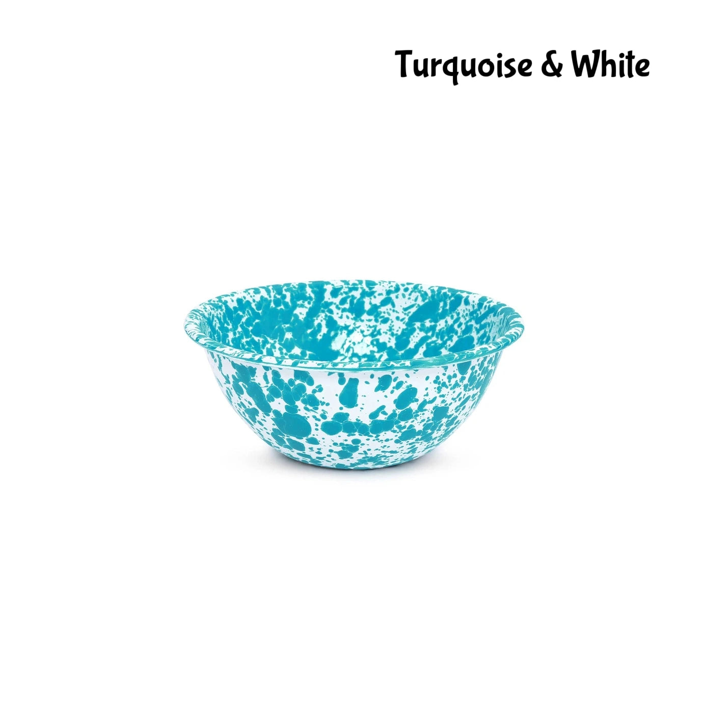Splatter Enamelware Small Serving Bowl - Above the Table