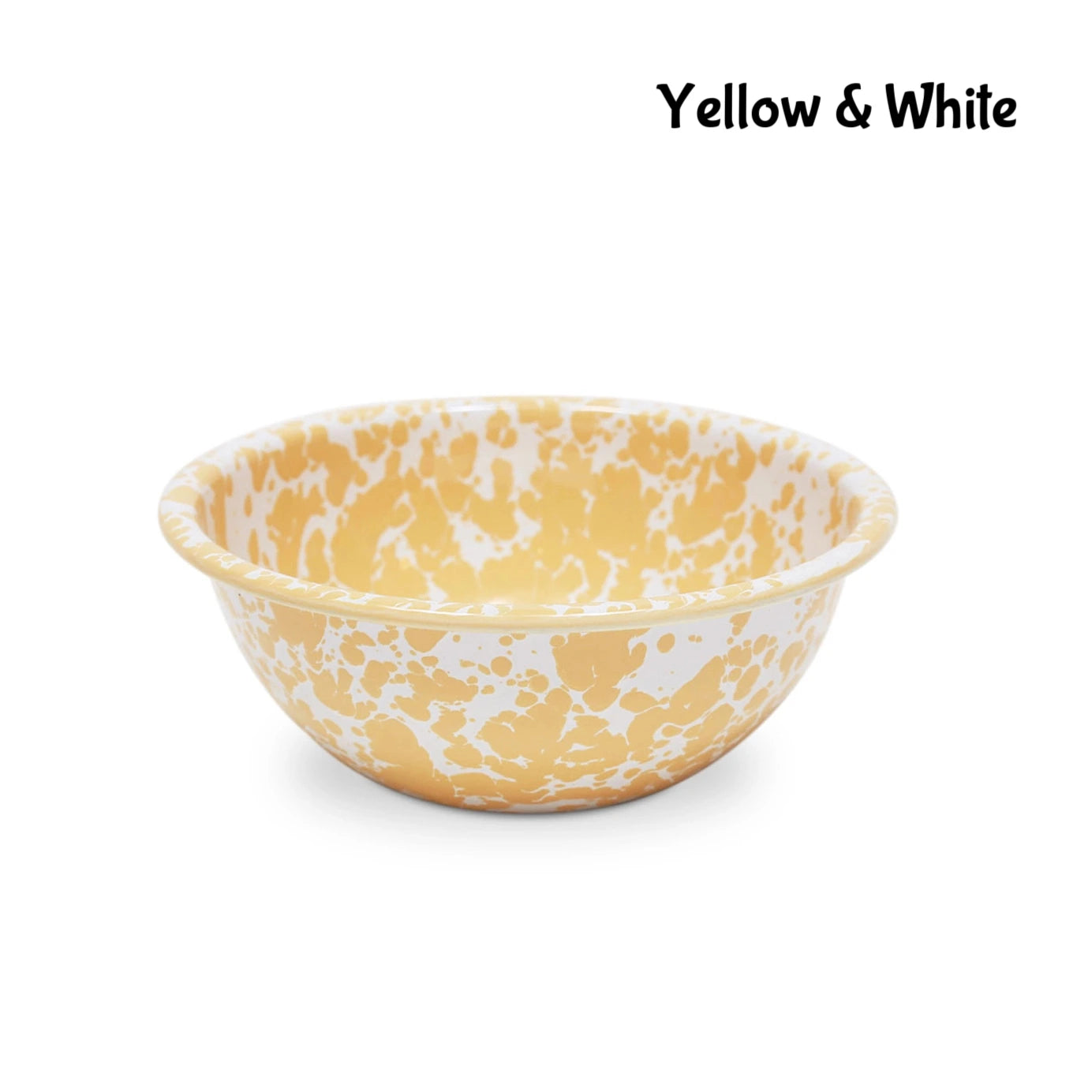 Splatter Enamelware Small Serving Bowl - Above the Table