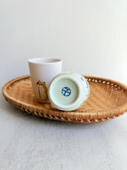 Six Cats  Rice Bowl & Cup - Above the Table