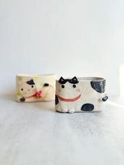 Handmade Ceramic Cat Incense Holder - Above the Table