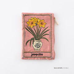 Botanical Embroidery Small Wallet