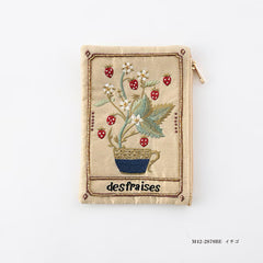 Botanical Embroidery Small Wallet