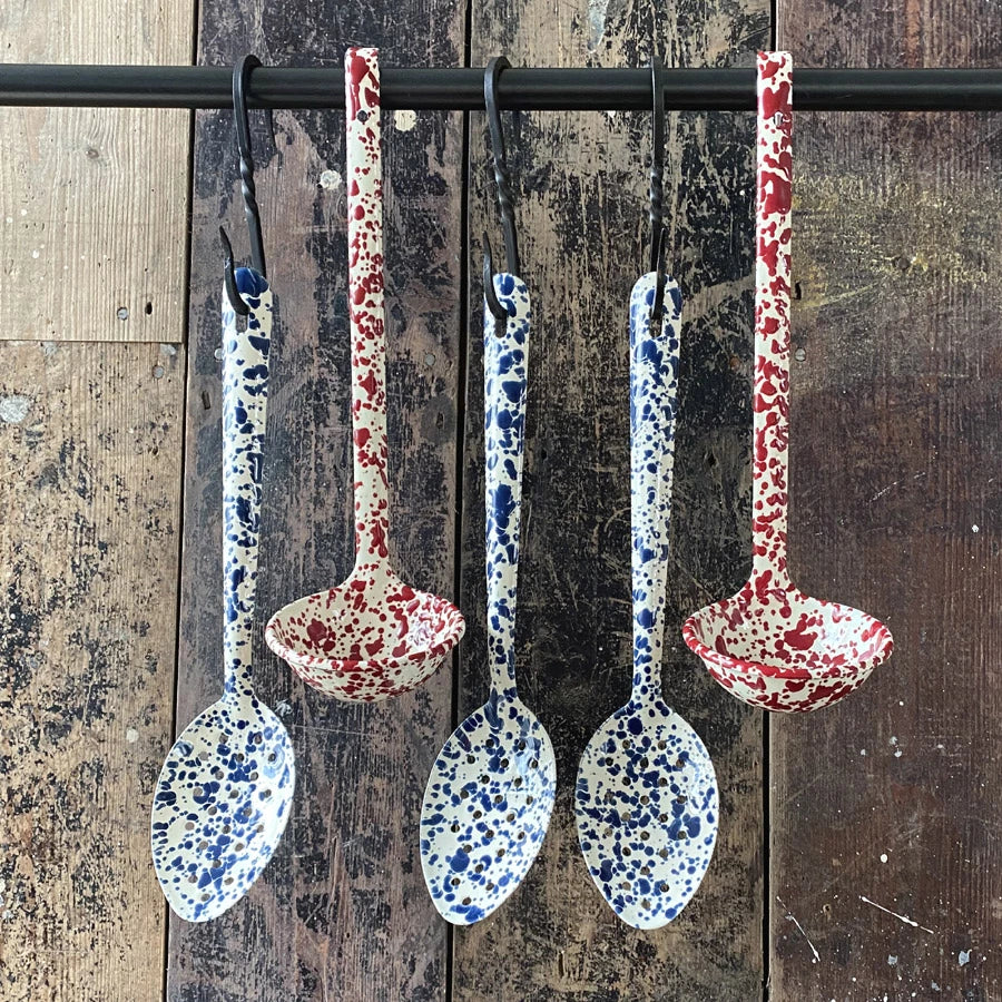 Splatter Enamelware Ladle - Above the Table