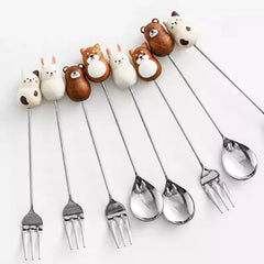 Animal Spoon Fork - Above the Table