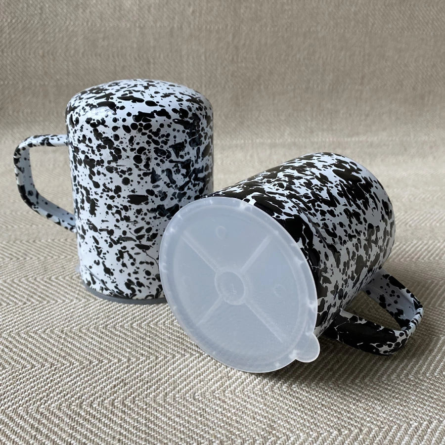 Splatter Enamelware Salt & Pepper Shaker Set - Above the Table