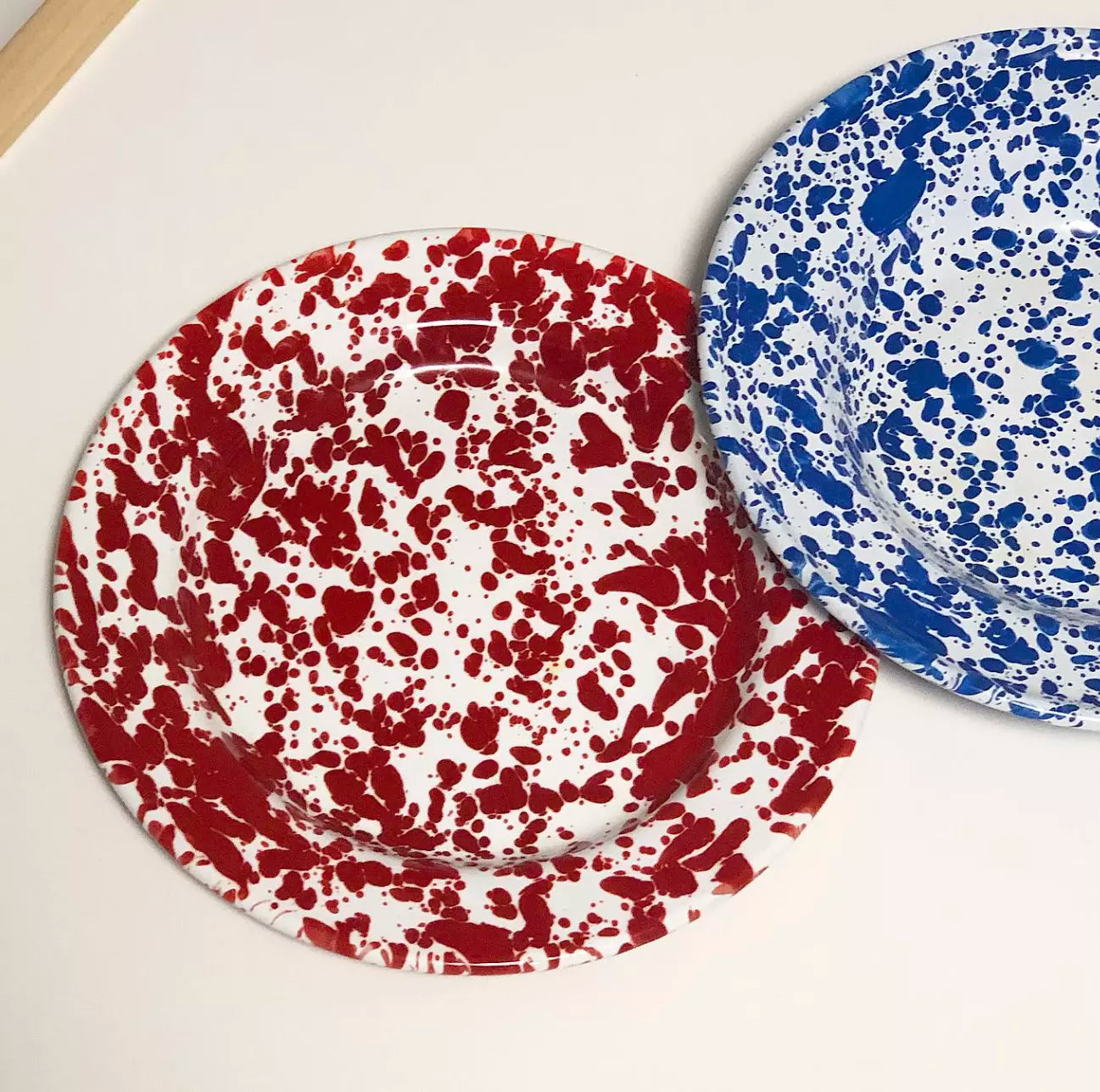 Splatter Enamelware Dinner Plate - Above the Table