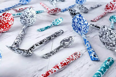 Splatter Enamelware Medium Spoon - Above the Table