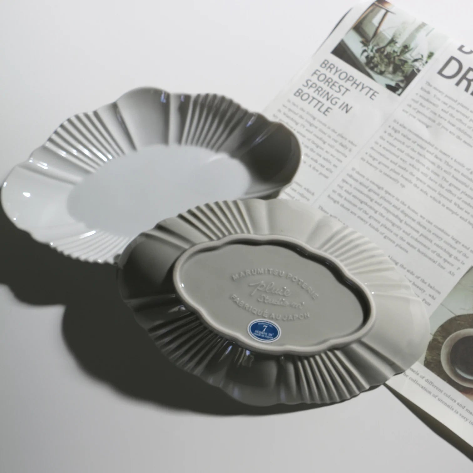 Pluie 220 Oval Plate - Above the Table