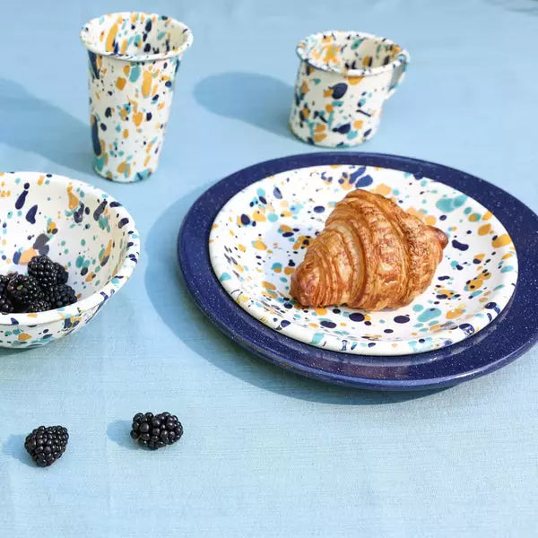 Catalina Enamelware Coupe Salad Plate - Above the Table
